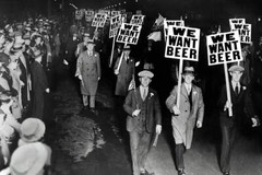 1932 WE WANT BEER Protest Against Prohibition 18th Amendment Retro Poster Print
