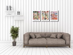 3 Piece Henri Mattise Art Abstract Colorful Matisse Posters Canvas Prints