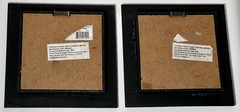 2 Fat Chef Square Shadow Box Picture Excellent Used Condition 6-1/4”W x 1-1/4”T