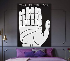 To The Hand Art Print | Mounted Canvas | Framed Canvas |Acrylic David Shrigley