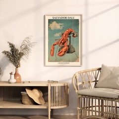 Lobster Telephone Dali Painting, Salvador Dali Print, Dali Poster, Dali