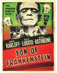 Son Of Frankenstein Karloff Lugosi Movie Poster Print 17 X 12 Reproduction