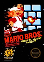 Original Super Mario Bros Nintendo NES Video Game Cover Reprint art Poster 12×16