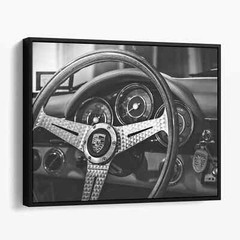 Porsche 911 Dashboard Vintage Sports Cars Canvas Print Wall Art