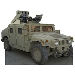 HUMVEE CARDBOARD CUTOUT Standee Standup Poster Prop Hummer Army Military Vehicle