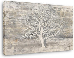 Modern Abstract Trees Canvas Art – Framed Wall Decor for Home & Office