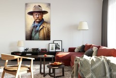 Theodore Roosevelt Portrait Gallery Canvas Wall Art Living Room Decor