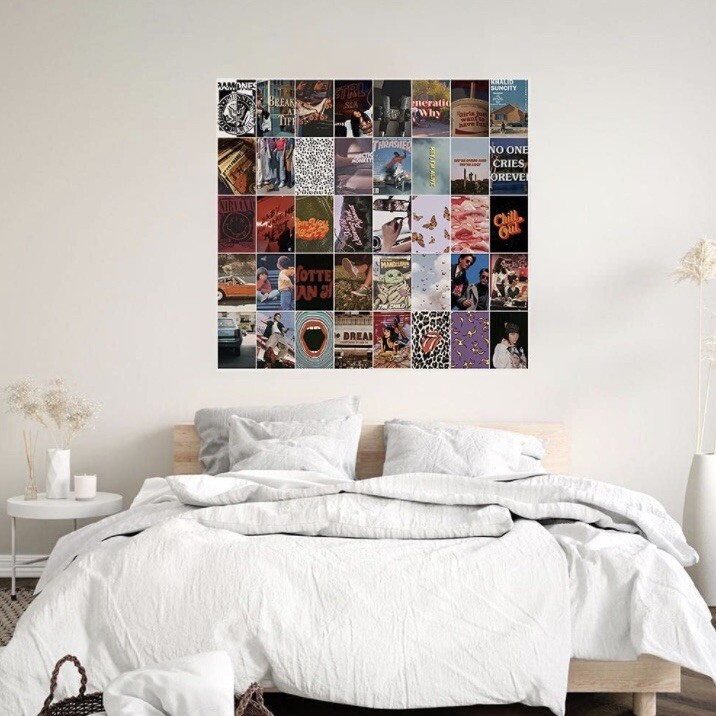 60 Pcs Wall Collage Kit Aesthetic Pictures, 80s Room Decor 4×6 Inches Art Home