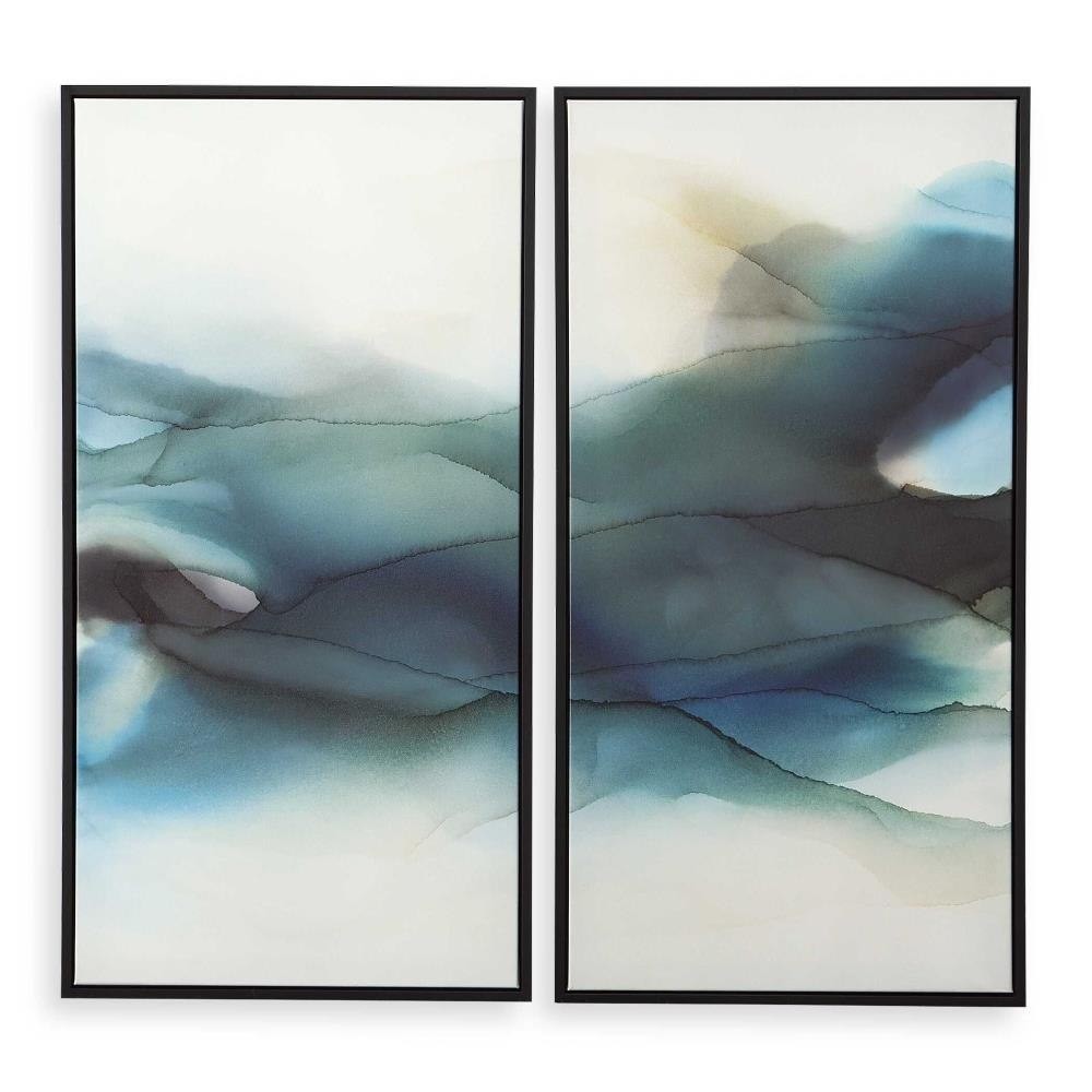 Watercolor Art (Set of 2)-49.25 Inches Tall and 25.25 Inches Wide –