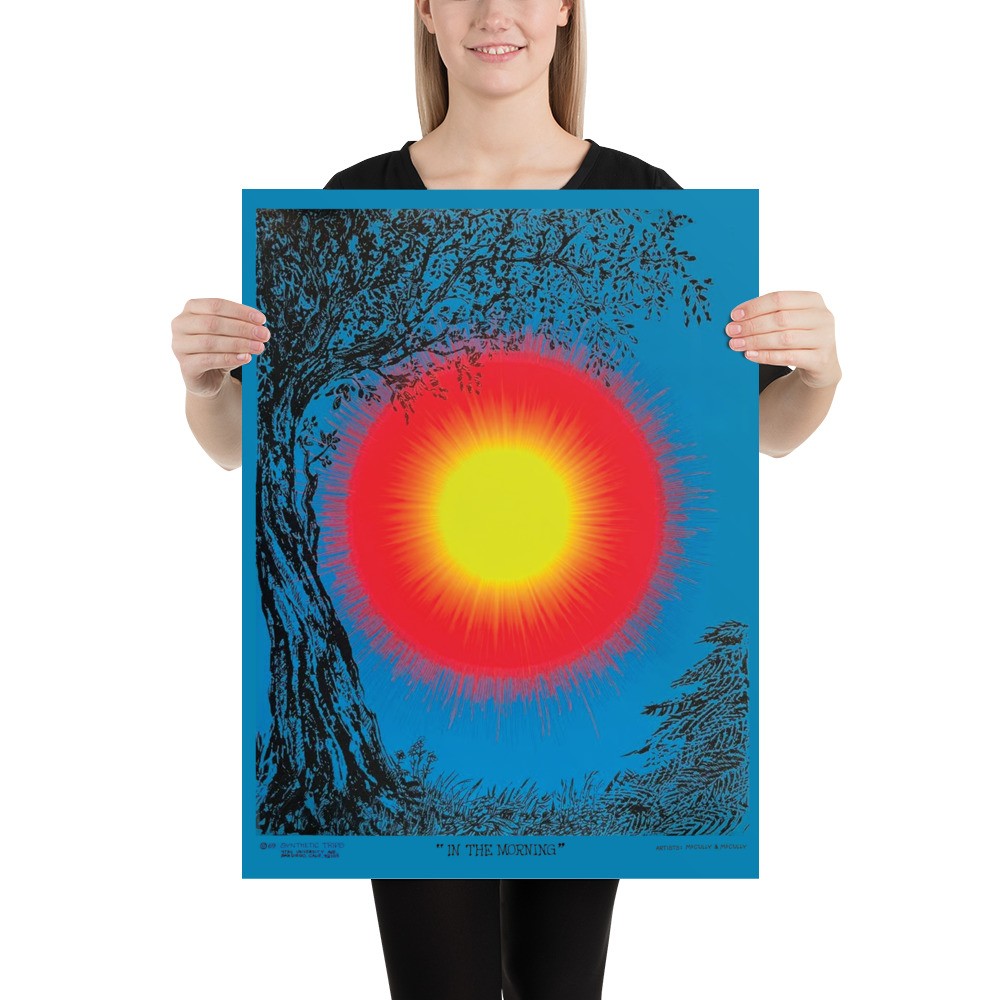 IN THE MORNING 18″x 24″ ART PRINT 1970’s Psychedelic Poster Vintage C@@L!!!