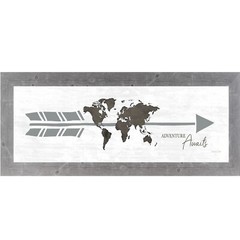 Travel Wall Art «Adventure Awaits» Framed Decor by Summer Snow
