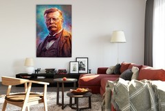 Theodore Roosevelt Canvas Wall Art Extra Large Art Living Room Decor