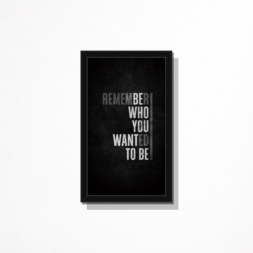 Motivational Poster Framed Wall Art Office Decor Inspirational Quote 9×13 inch