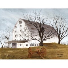 Billy Jacobs DONE RAKING 12″x16″ Canvas Print – Rustic Country Farmhouse