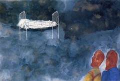Ben Shahn Surreal Dream Scene – Floating Bed Modernist Giclée Print