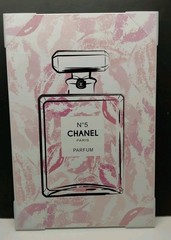 Stupell Abstract Lipstick Kiss Chanel No 5 Parfum Bottle Wall Art Placard New