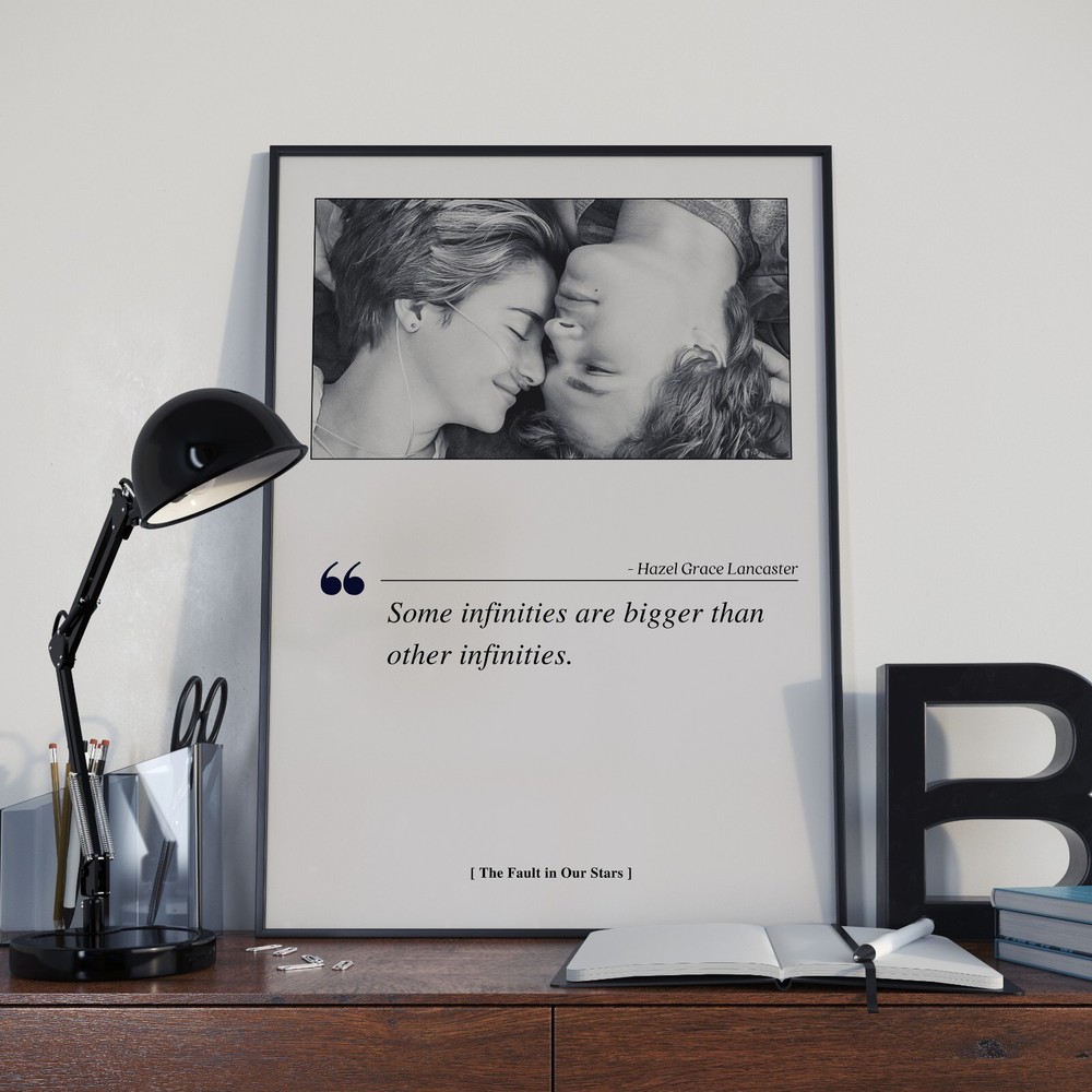 The Fault in Our Stars Movie Poster Print, Movie Quote – Unframed