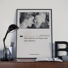 The Fault in Our Stars Movie Poster Print, Movie Quote – Unframed