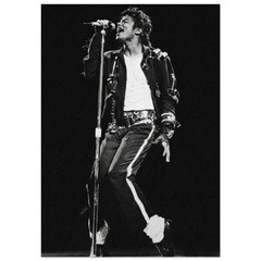 Michael Jackson Black & White Concert Poster – Iconic Music Wall Art