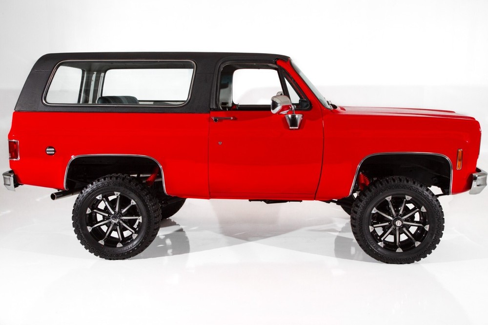 1974 GMC Jimmy Blazer Red 4X4 (Top On) 24 X 36 INCH Nice!