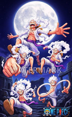One Piece luffy gear5 Poster print 8.5″x14″ glossy photo paper inches home decor