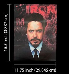 Marvel, Iron Man Poster-Tony Stark ,3D Lenticular- ,2 Images Changes