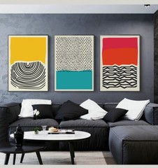 modern abstract colour blocks poster canvas wall art print canvas art