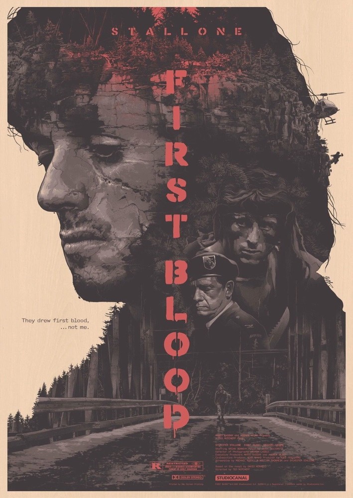 63405 Rambo First Blood Stallone Wall Decor Print Poster