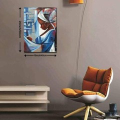 African American Wall Art Abstract Black Woman Picture Artwork Canvas Painting