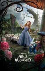 AA0175 Alice in Wonderland Film By Tim Burton 2010 Disney Movie Poster 11×17