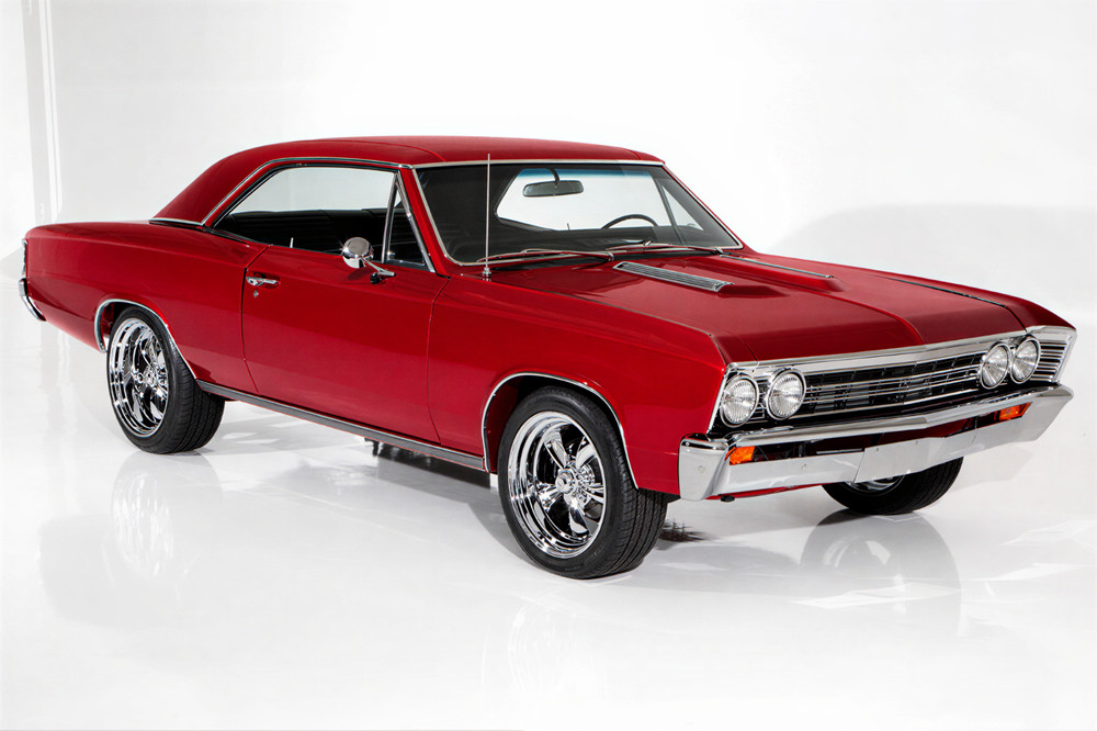 1967 Chevrolet Chevelle (Front Angle-Bolero Red) POSTER 24 X 36 INCH Sweet!