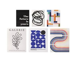 ROOM ESSENTIALS 6pc Modern Movement Wall Art Set Poster Prints