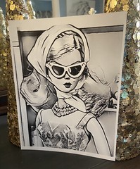 Retro Barbie Art Print 8×10 – Vacation Getaway Silkstone #126b