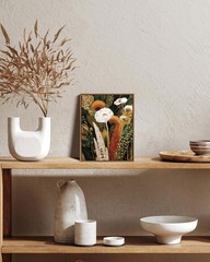 Vintage Framed Wall Art Botanical Wall Decor Tropical Wildflower Canvas Art B…