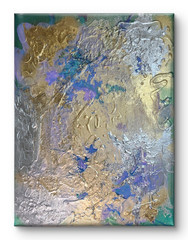 Abstract Multicolor Framed Wall Art Print, Vertical Orientation