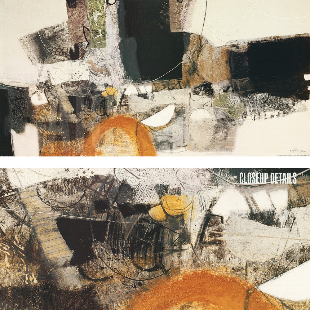54W»x27H» TANTI PERCHE by MAURIZIO PIOVAN – ORANGE EARTH TONES CHOICES of CANVAS