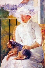 Lady with Dog by Mary Cassatt – Art Print