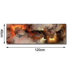 Modern Nordic Canvas Wall Art Abstract Mural for Living Room Study 40x120cm