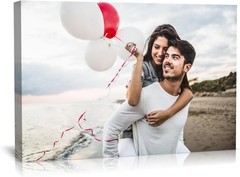 Custom Honeymoon Photo Canvas Wall Art Personalized Couple Vacation Keepsake