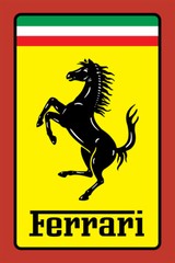 Ferrari Car Brand Logo Vintage Art Wall Indoor Room Poster – POSTER 20×30