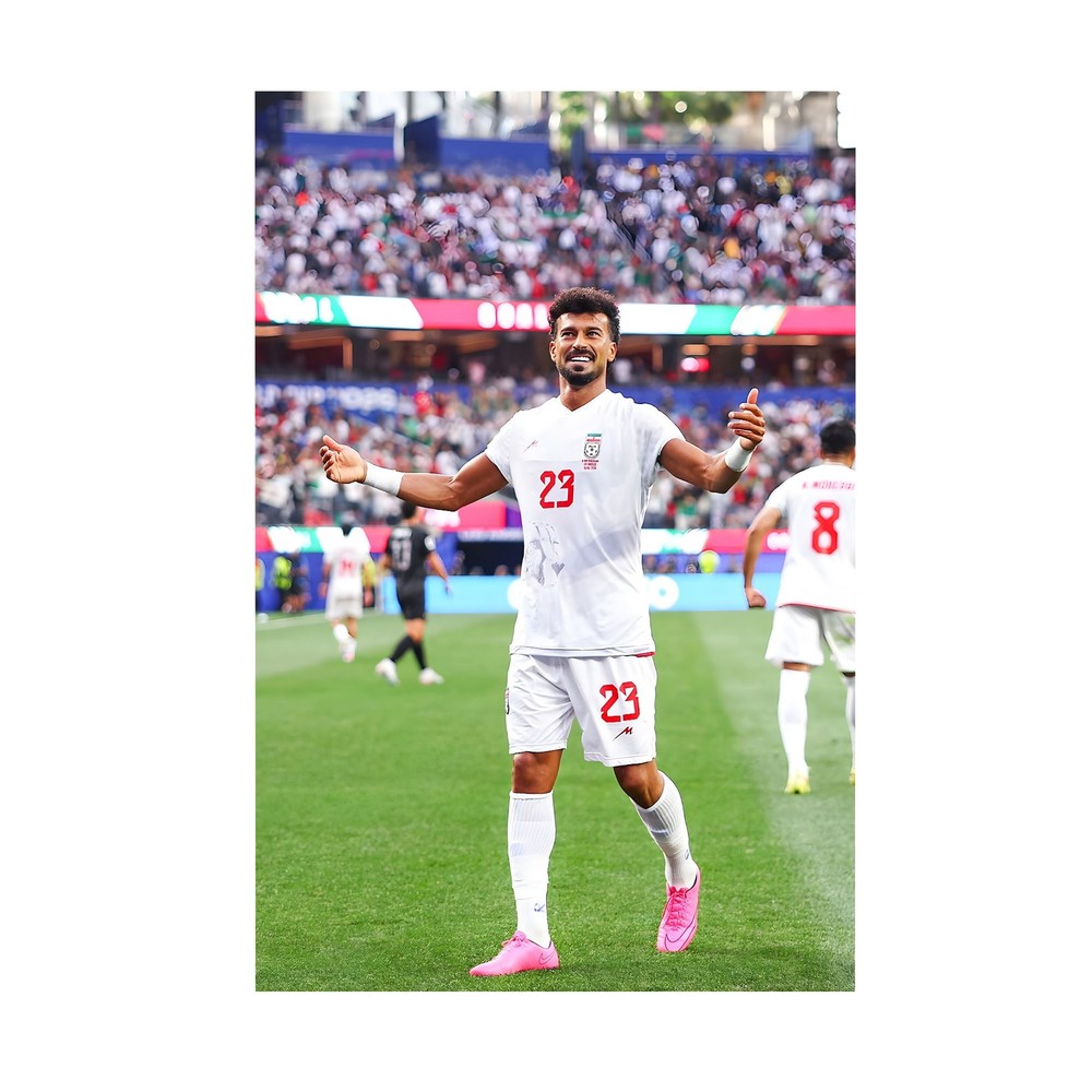 Iran Soccer Rezaeian 23 Goal Celebration – World Cup 26 Tribute – POSTER 20″x30″