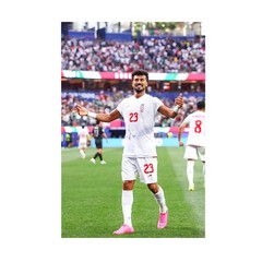 Iran Soccer Rezaeian 23 Goal Celebration – World Cup 26 Tribute – POSTER 20″x30″