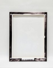 Wood Frame Canvas Wall Decoration Dog Funny Bathroom Black and White Decor 12×16