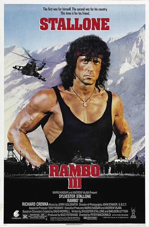 Rambo III Movie Poster Print 17 X 12 Reproduction