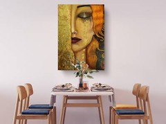 Freya’s Tears by Gustav Klimt, Golden Tears Canvas Art, Reproduction Prints
