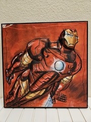 Marvel Avengers Iron Man 3D Framed Wall Art Pop Creations Edge Home X21RM,15×15
