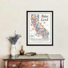 Old Map of California 1933 – Vintage California Art