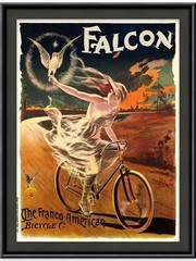 1890 The Falcon Bicycle – Vintage Style Bicycle Art Print Poster