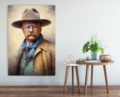 Theodore Roosevelt Portrait Gallery Canvas Wall Art Living Room Decor