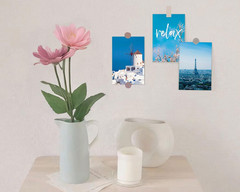Blue Wall Collage Kit Aesthetic Pictures,Wall Art Posters for Teen Girls Room or